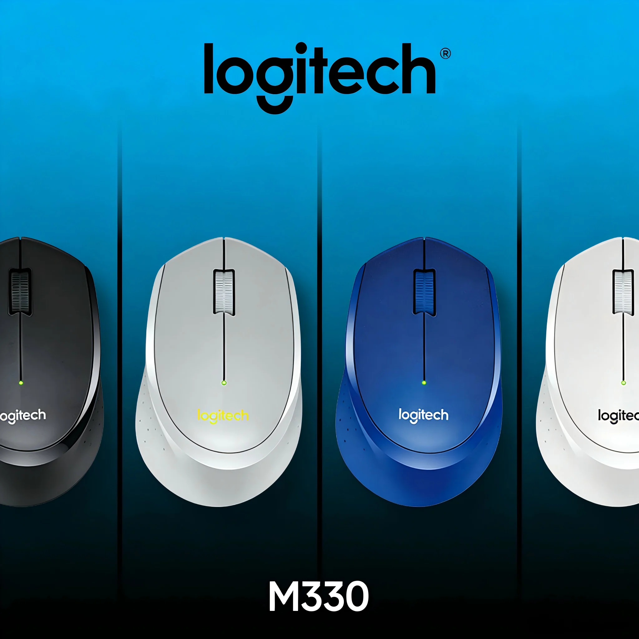 

M330 Wireless Mouse 2.4G Mini USB Receiver Stable Signal 1000DPI Precision