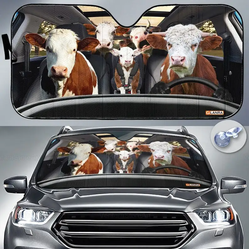 

Cow Car Sunshade, Cow Lover, Heifer Car Sun Shade, Cow Car Decoration, Cow Lover Gifts, Gift For Her PHT062205R01