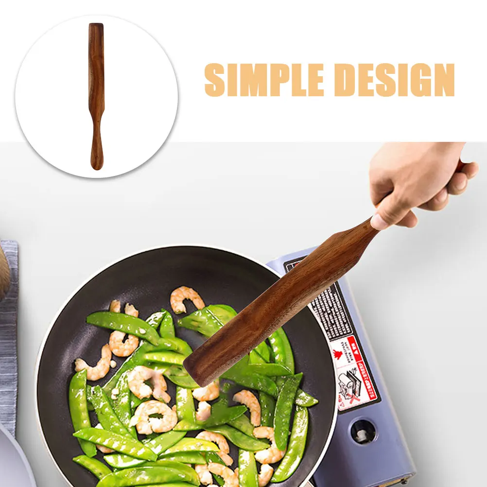 

2Pcs Wood Spatulas Butter Spreaders Long Handle Kitchen Utensils Non Scratch Wooden Scrapers for Cooking Baking Use