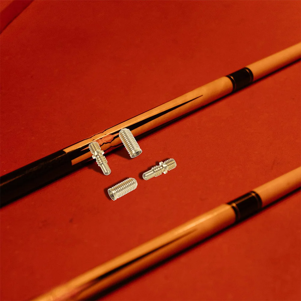 

5Sets Pool Cue Joint Screws Copper Extension Adapter Screws Billiard Cue Connector Secure Durable Hardware Pool Tips for Cues