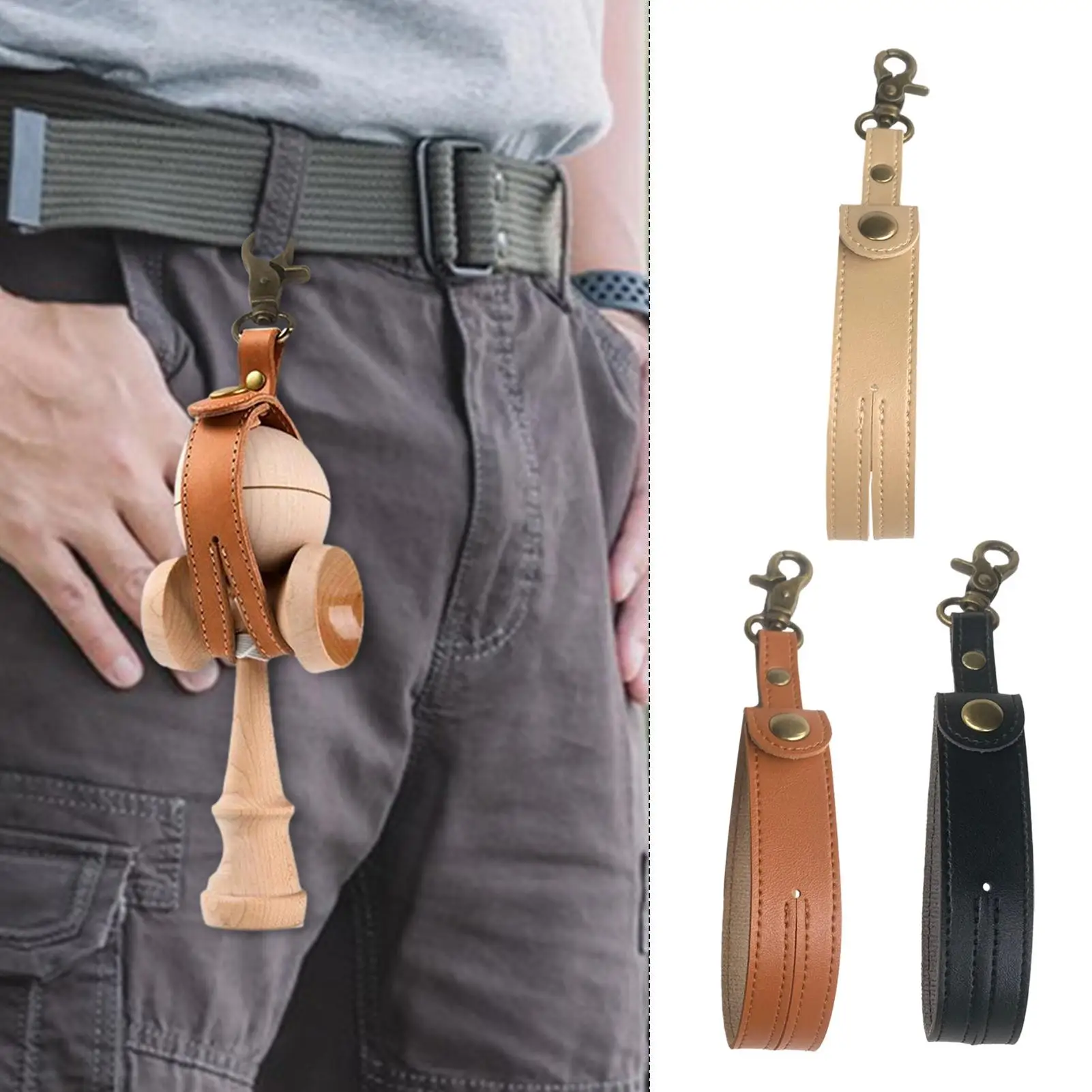 2.5x19.5cm Small Kendama Holster Carrying Accessory For Japanese Kendama Skill Toy Exquisite &Compact Kendama Coordination Toy
