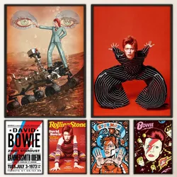 Singer D-David B-Bowie Poster Fancy Wall Sticker for Living Room Bar Vintage Decorative Painting Middle