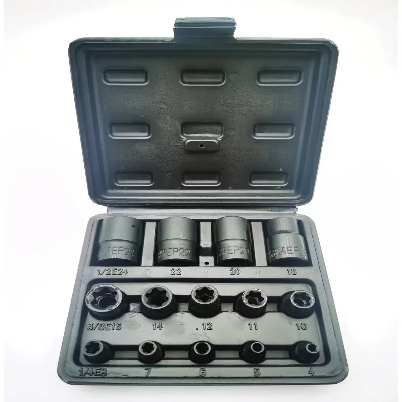 Battery Pack Screw Removal Tool External Torx Plus Socket 5 & 6 Point Socket 1/2'' 3/8'' 1/4'' Interface Applicable for Tesla - view 6
