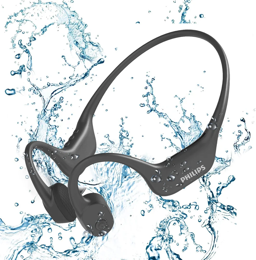 

Earphones Wireless Waterproof Earphones Sports For Swimming Philips Ip68 Waterproof Swimming Bone Conduction Headphone