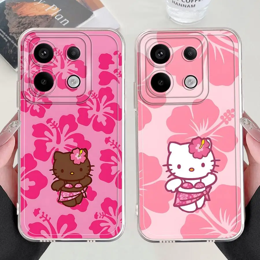 

Case for Xiaomi Redmi Note A4 14 Pro Plus 13 12S 14C 11 12 13C 9 9S 11S 10S Soft Phone Cover Sanrio Hello Kitty Resort
