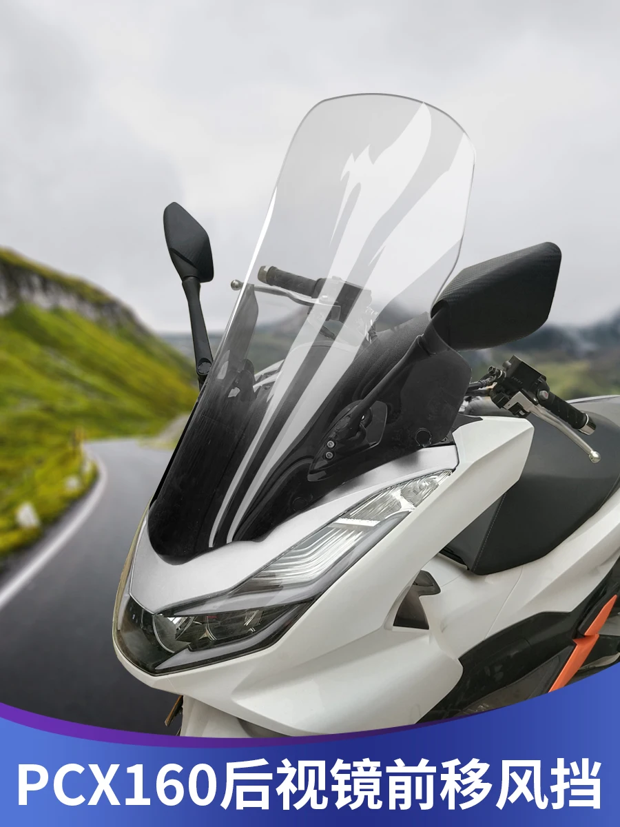 

Suitable for Honda PCX160 modified rearview mirror forward movement, windshield chest protector