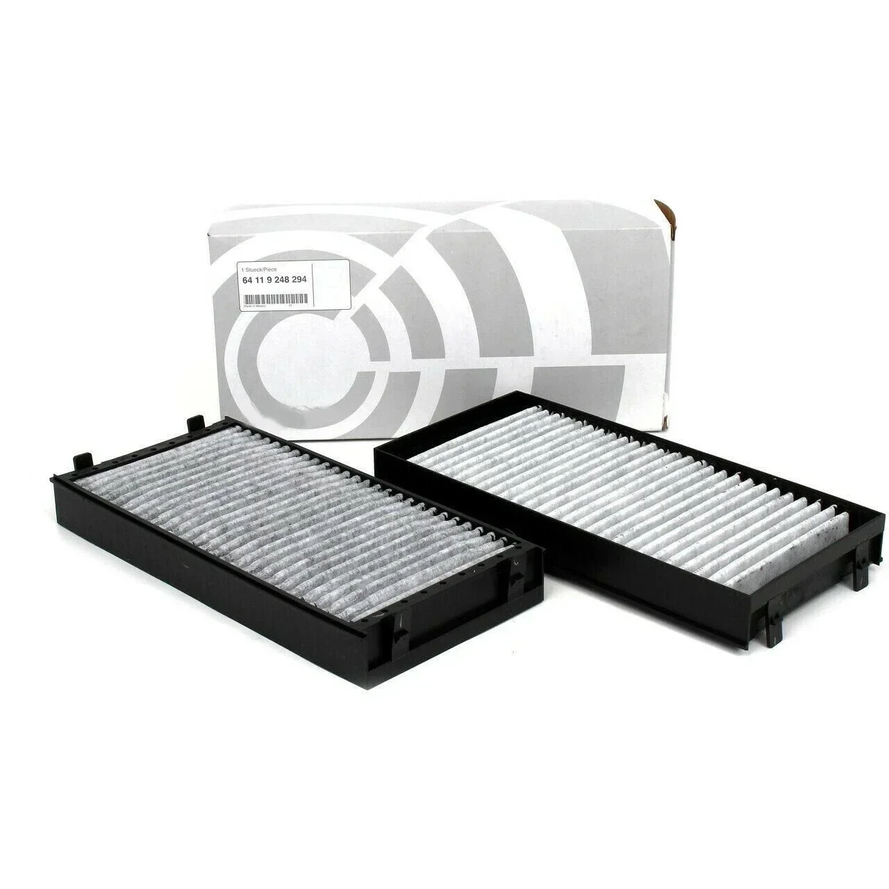 64119248294 2Pcs Cabin Air Filter For BMW E70 X5 E71 X6 F01 F02 F07 F10 Activated Carbon 64319945586