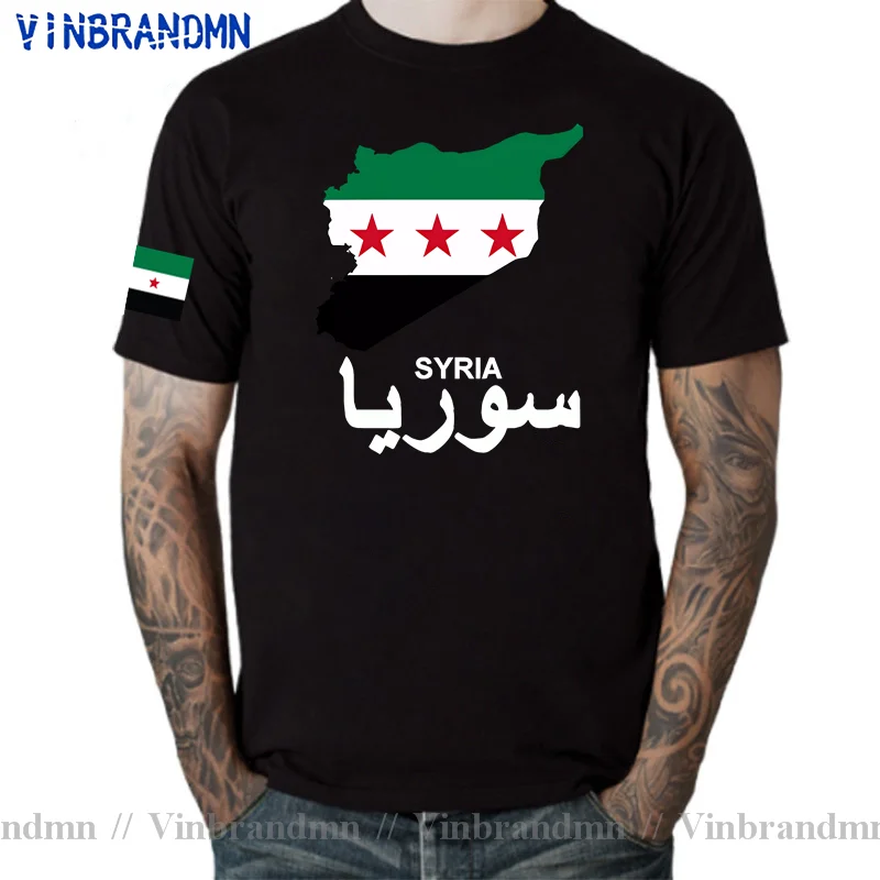 Funny Syrian Arab Republic Syria Arabic T Shirts Graphic Cotton Streetwear Short Sleeve Birthday Gifts Summer Style T-shirt Men