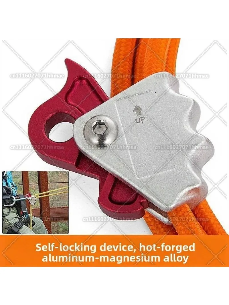 Climber special rope, aerial work inner core steel wire adjustable triple lock mountaineering buckle positioning rope