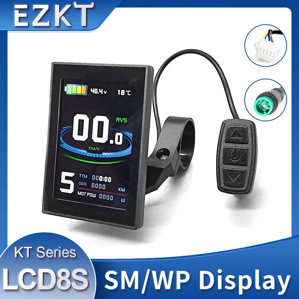 

Цветной дисплей KT E Bike TFT Kunteng LCD8S, комплект для переоборудования электровелосипеда, дисплей KT LCD8S