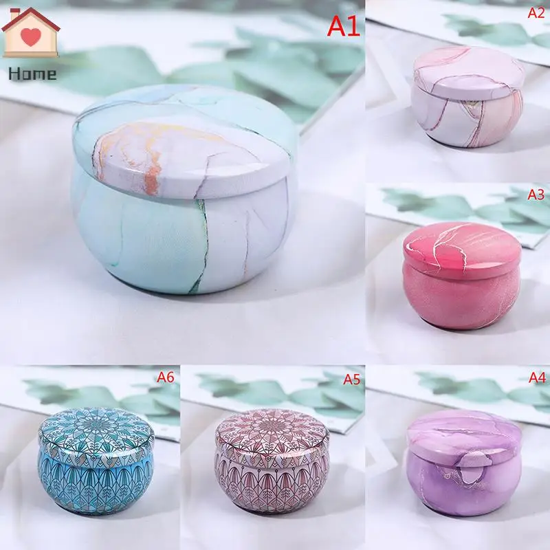 1Pc Candle Tin Jars DIY Candle Making kit Holder Storage Case For Dry Spices Sweets Home Decoration