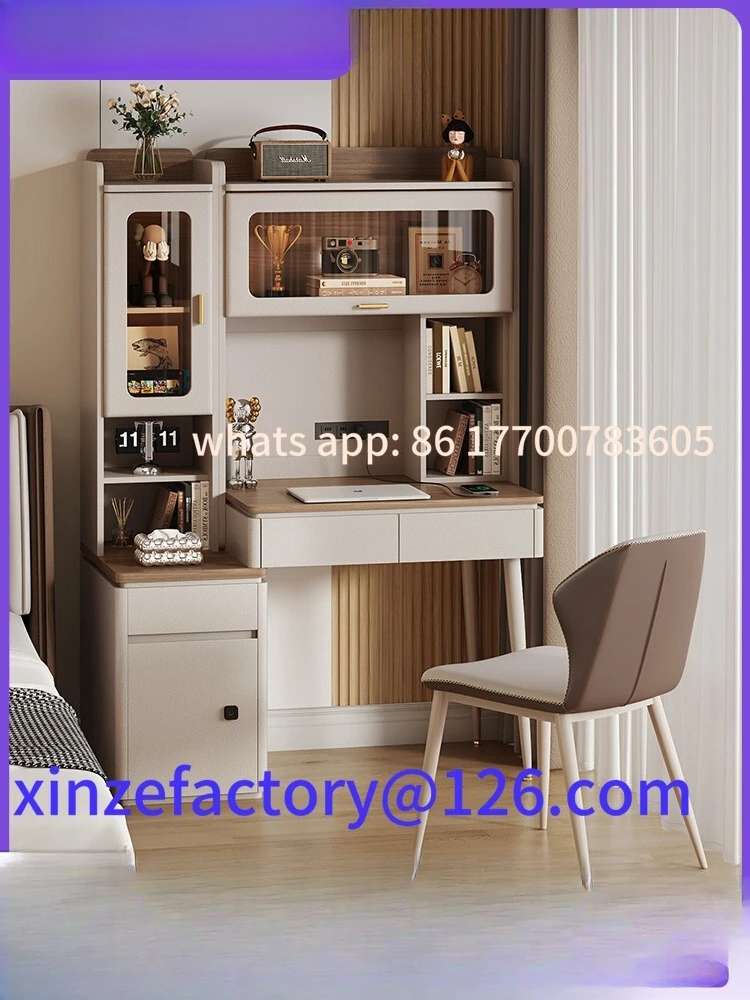 

Customizable Minimalist Desk Bookshelf Integrated Bedside Table Student Home Bedroom