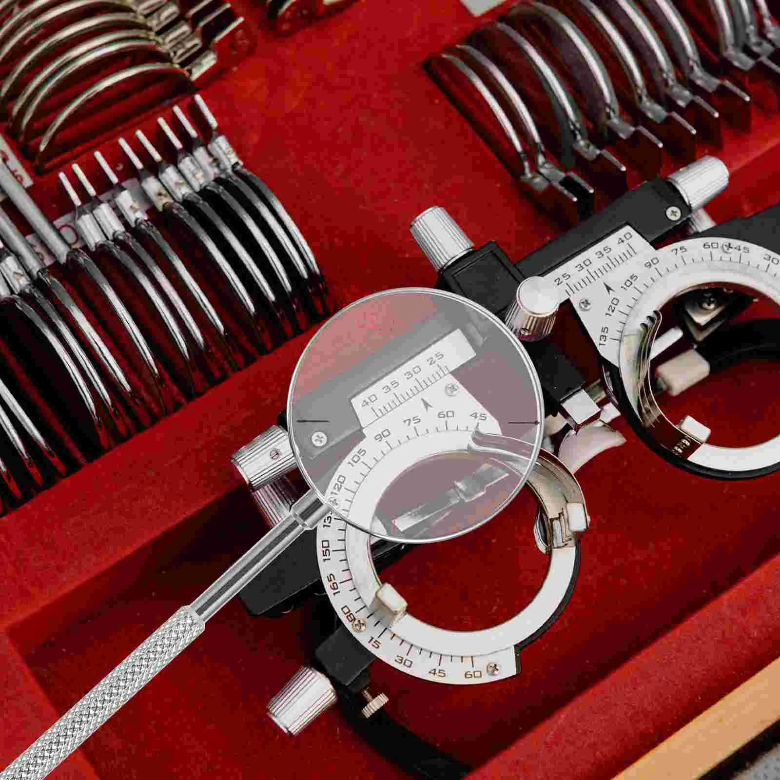 Ensemble d'Outils pour Lentilles d'Optique, Instruments à Intervalles Croisés, Dioptries, Test de Vision Cylindrique, 2 Pièces