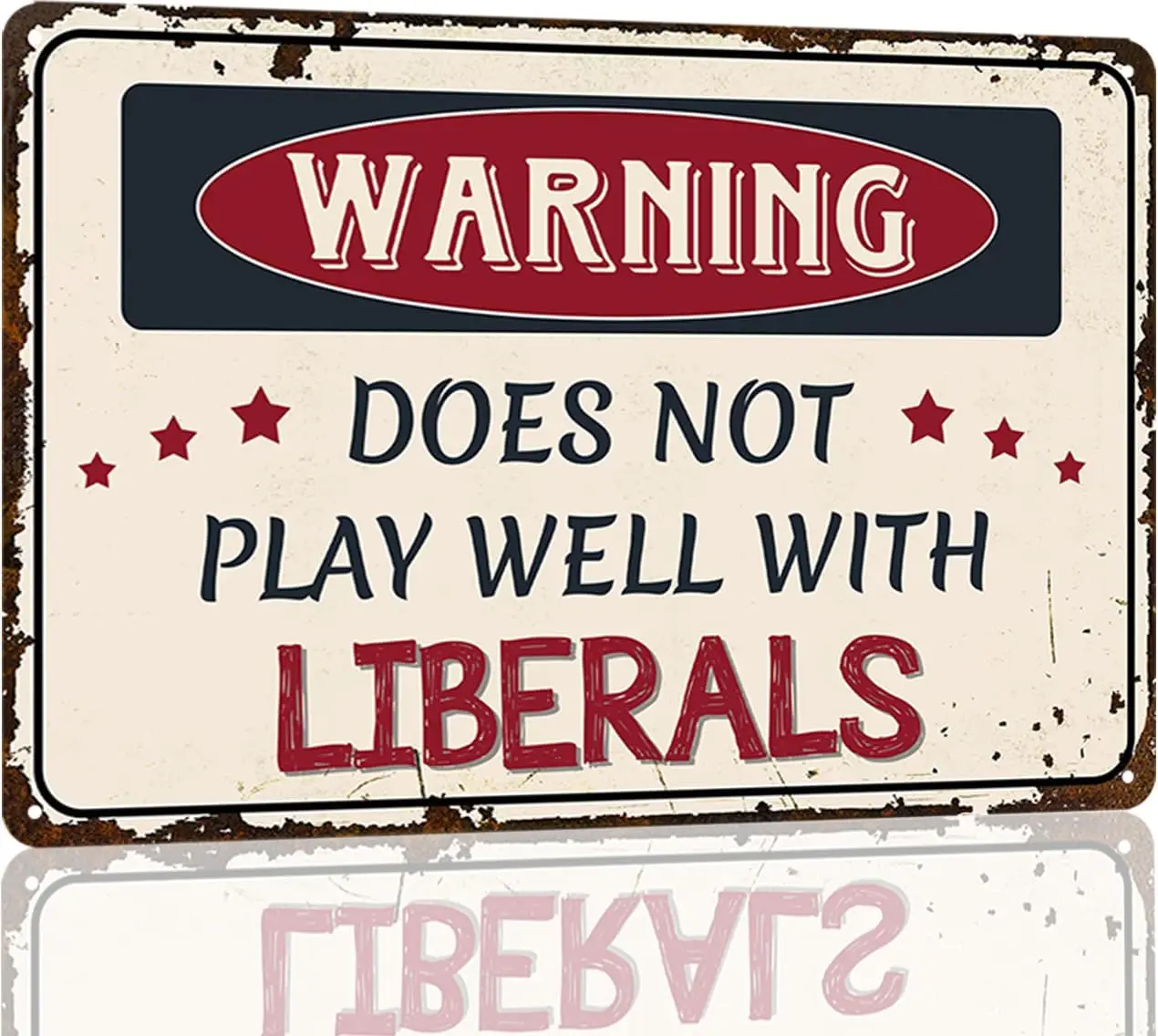 Funny Garage Signs Republican Conservative Political Humor Metal Tin Sign Sarcastic Wall Decor Man Cave Accessories Vintage Bar
