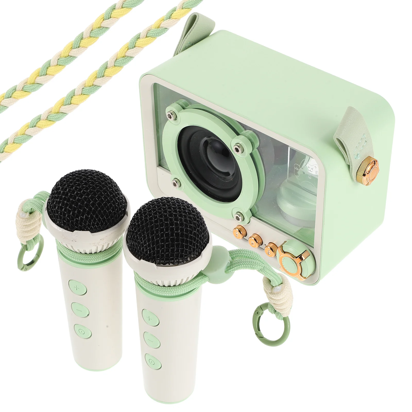 1 set 1 Set Karaoke Speaker Mini Built-In Microphone Portable For Home Party Outdoor Events Family