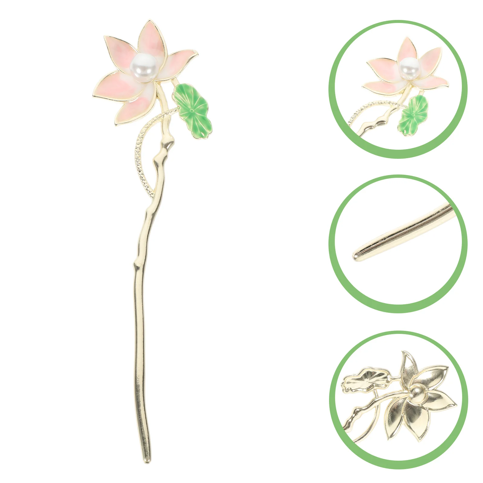 

Lotus Hair Accessories Chinese Style Hanfu Hairpin Intricate Craftsmanship Lotus Hair Pin Chinese Style Hairpin