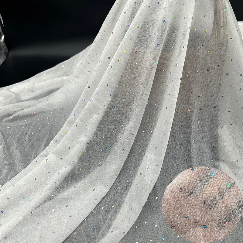 

Красота пряжи, сетка, конопляная мягкая пряжа, текстурированная декоративная ткань, платье, блестящие блестки, алмазная конопляная ткань