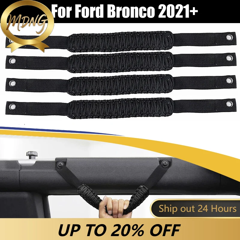4pcs/set Car Interior Roof Handle Grab Handle Grab Bar for Ford Bronco 2021+