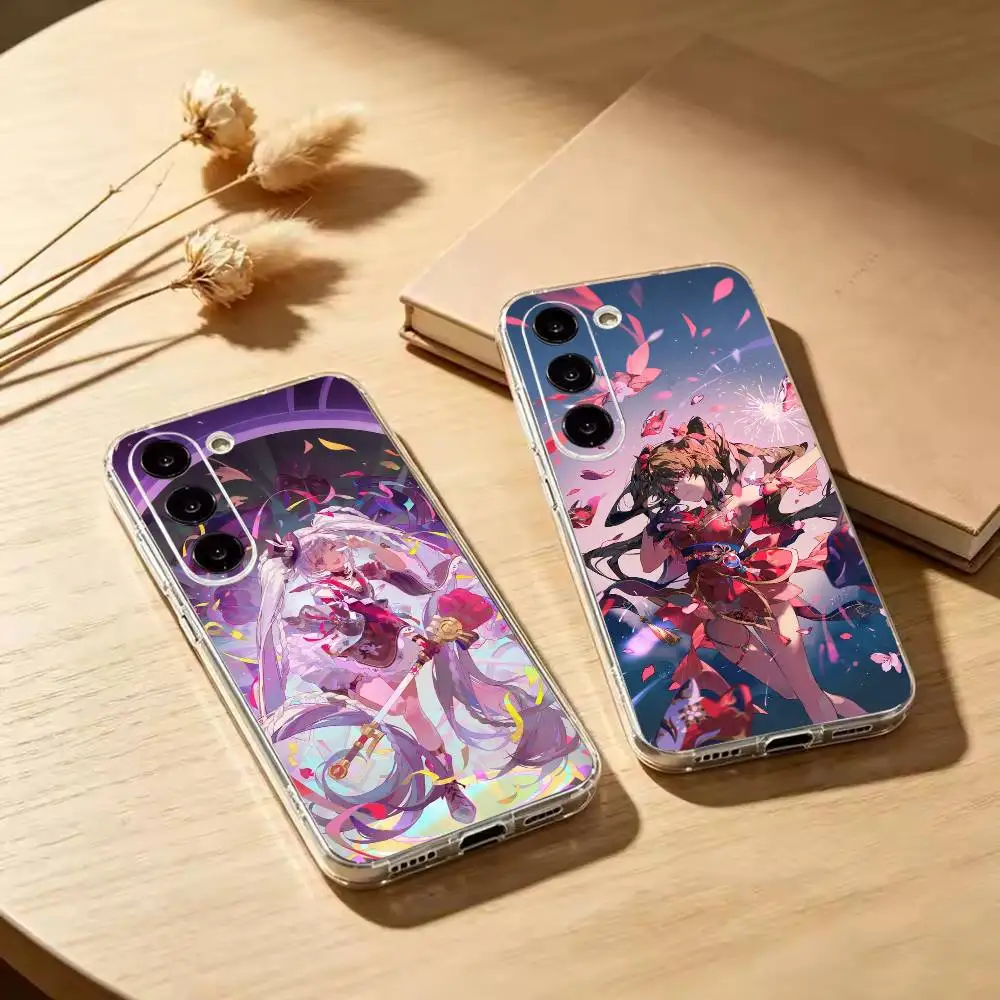 Game H-Honkai Star Rail Sparkle   Clear Soft Silicone Phone Case for Samsung Galaxy A71 A70 A52 A51 A40 A30
