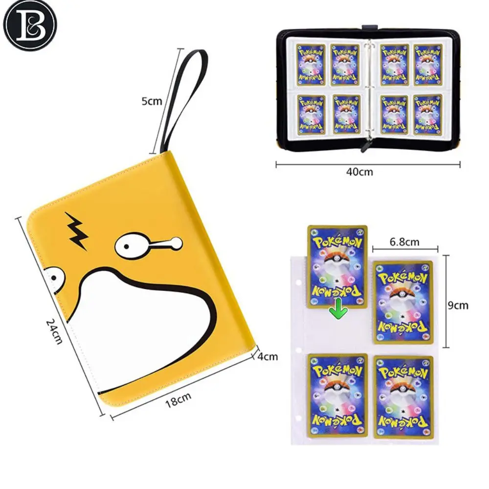 Binder Trading Card para Pokemon, Cartão Coleção Binder, Titular do livro personalizado com 50 mangas, 400 bolsos