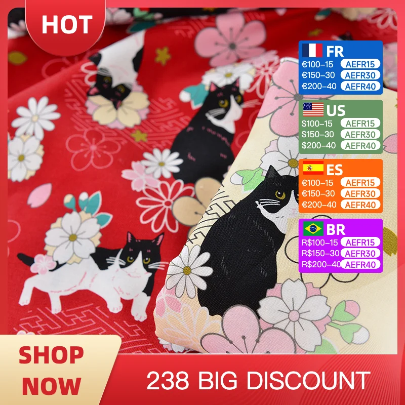 

Pure cotton poplin digital printing fabric handmade sewing DIY decorative,clothing,throw pillow,dresses,tablecloths fabric