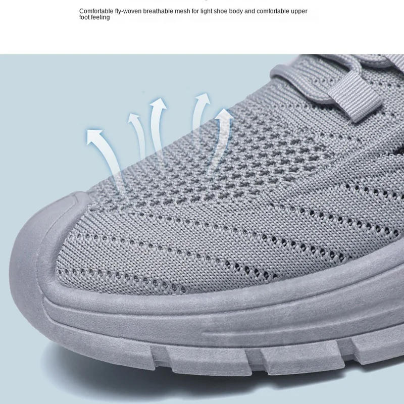 Oulylan High Quality Casual Comfort Sneaker Outdoor Anti-slip Mesh Ventilate Running Footwear Men Trendy Soft-sole Sports Shoes