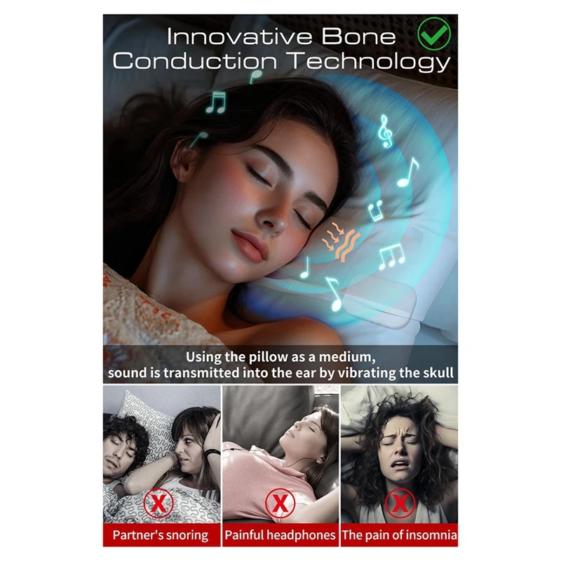 Bluetooth 5.2スピーカー,ホワイトノイズスピーカー,睡眠マシン,オルゴール,睡眠を改善するための枕の下
