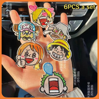 6pcs 1Set One Piece Self-adhesive Ironing Cartoon Embroidery Cute Animal Fabric Patch Clothes Bag Jeans Jeans Decorative Decals
