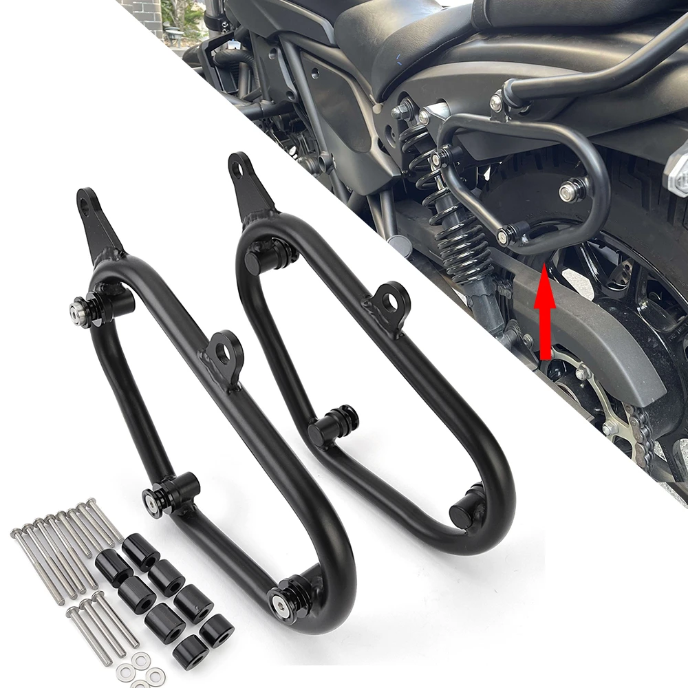 For Kawasaki Eliminator 500 Saddlebag Support Bracket Side Mount Holder Bags Luggage Rack Bars Rack Eliminator500 2024 2025