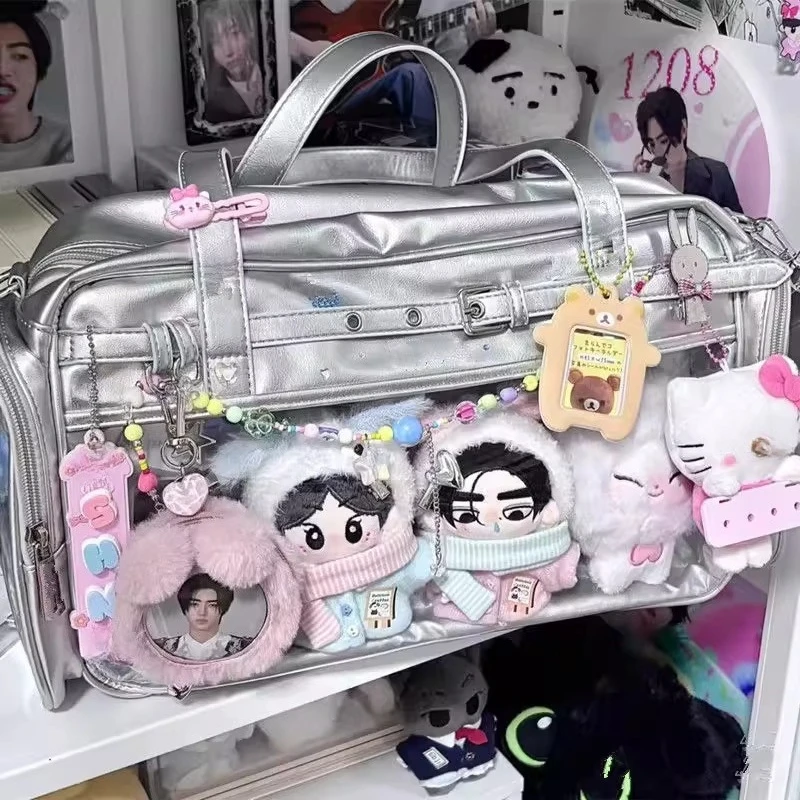

2025 New College Uniform Shoulder Bag Star Chasing Big Student Crossbody Women's Bag Purses and Handbags