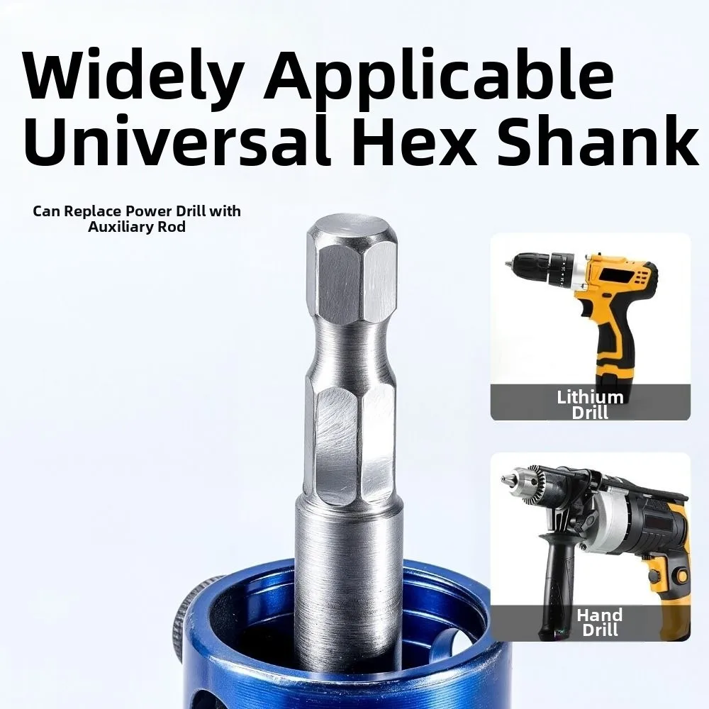 3IN1 Design Faucet Angle Valve Screw Extractor Electric Manual Broken Bolt Remover 4/6/1 Inch Connecting Rod