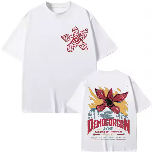 Eddie Munson The Demogorgon T-shirt Cannibal Flower Monster Graphic T Shirts Men Women Clothing Gothic Fashion Vintage T-shirts - Image 2