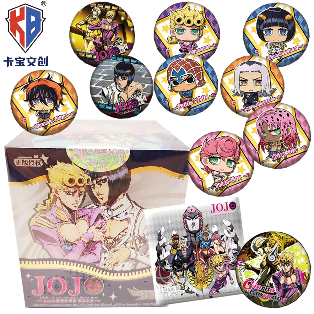 حقيقية كاباو جوجو مغامرة غريبة الرياح الذهبية أنيمي الطرفية أنيمي شارات مستديرة دبابيس رائعة الملابس ديكور الهدايا #1