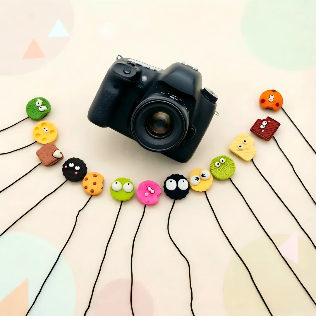Lovely Camera Lens Cap Anti-lost Rope Keeper Strap For Canon R50 Sony ZV-E10 Fuji XT50 XT5 XT4 Nikon Z30 Z9 Z8 DSLR Accessories