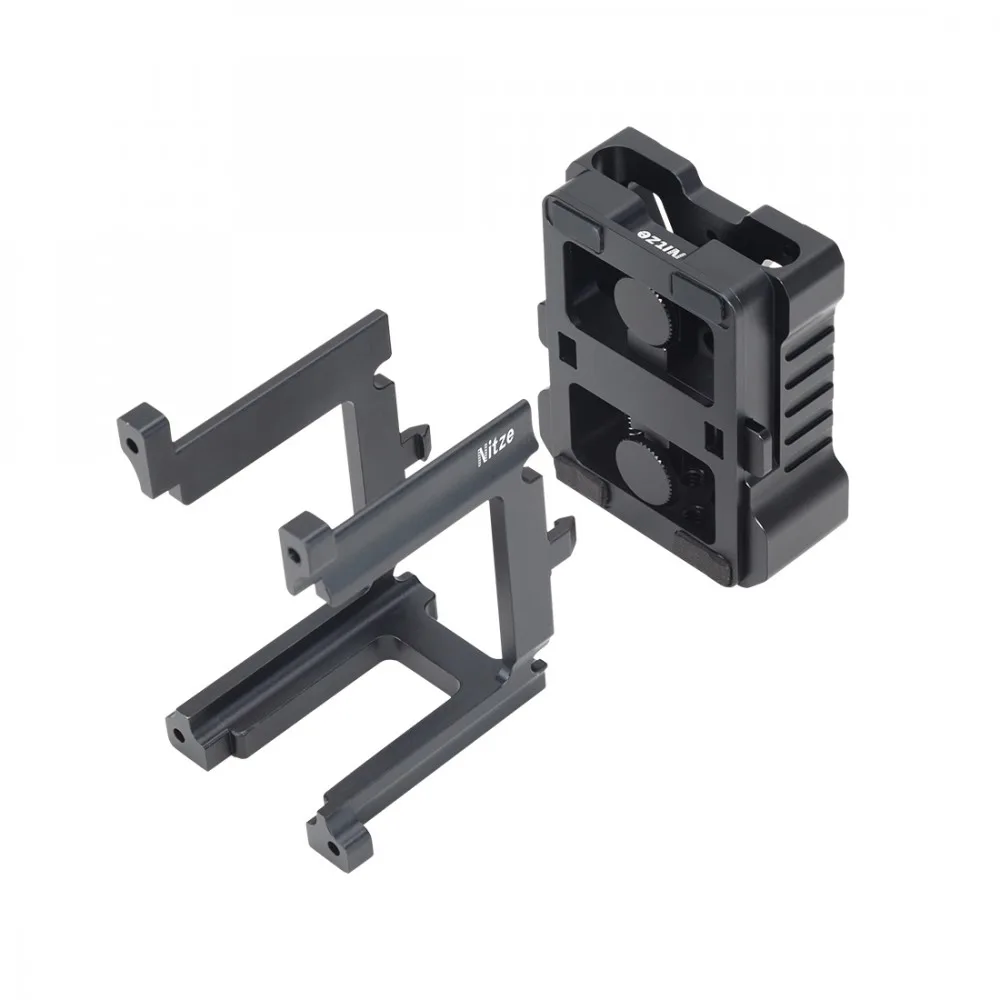Adaptador de batería de montaje NITZE V con soporte SSD para convertidor Z CAM SDI (soporte largo) - E2-FS-SV4L