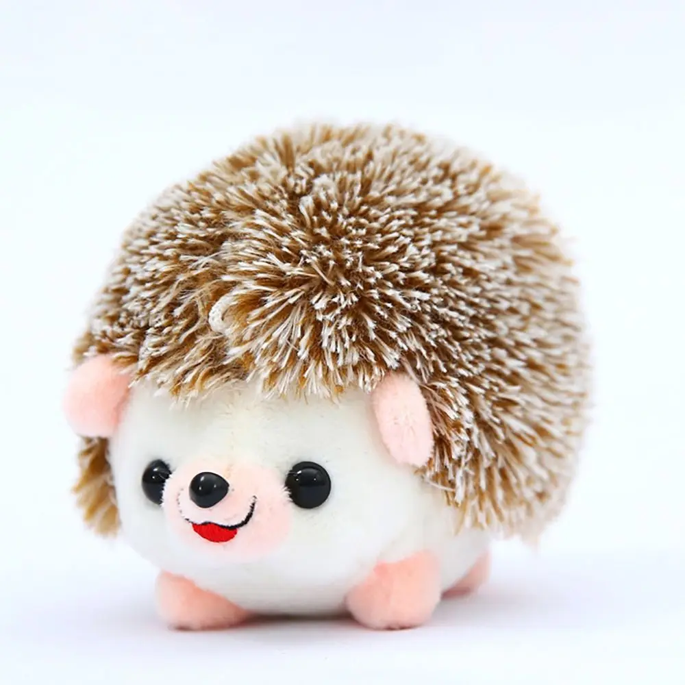 Lindo juguetes de erizo de peluche llavero 12Cm muñeca bolsa colgante Animal de dibujos animados juguetes de peluche regalo