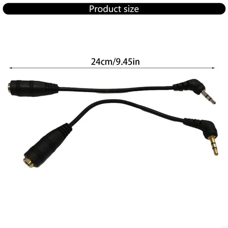 W91a Space Enving 90 градусов от 2,5 мм до 3,5 мм удлинителя звука для плотного пространства