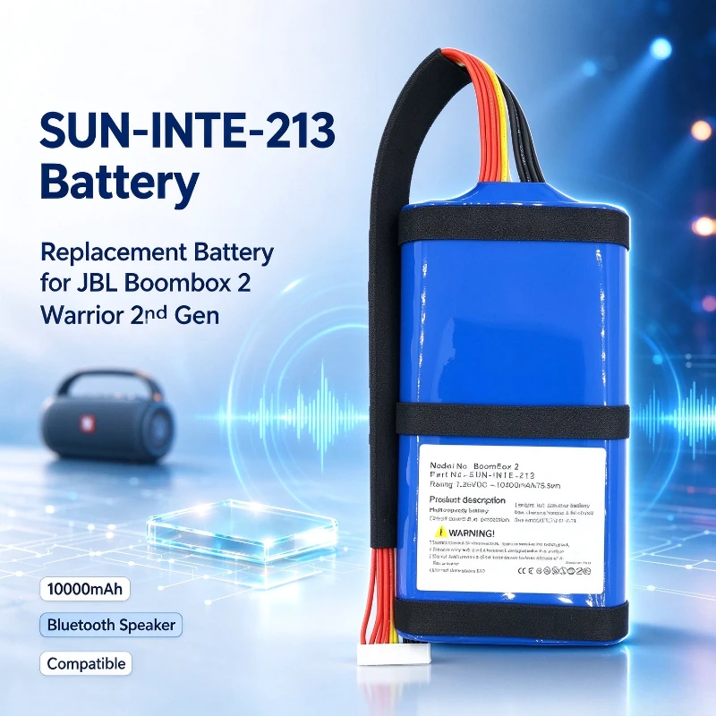 SUN-INTE-213 Replacement Battery Compatible with J-B-L Boombox 2 Warrior 2nd Generation Bluetooth Speaker 10000mAh