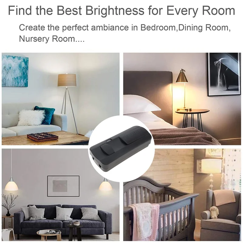 【CLEARANCE】3X 220V Foot Dimmer Switch Foot Operated LED Dimmer Switch Full Range Inline Slide Control Switch For Floor Lamp