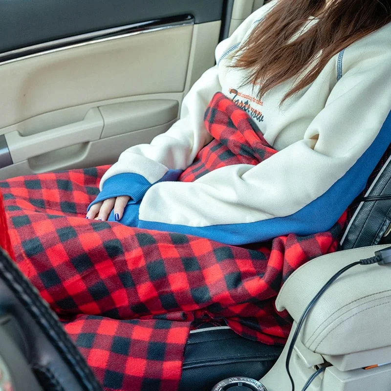 12V Car heating blanket warm Electric blanket temperature control adjustable knee protection blanket travel blanket for car