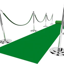 1PCS  Green Wedding Carpet for Holiday Parties Non-woven Aisle Anti Slip Carpets Suitable for  Parties and Weddings