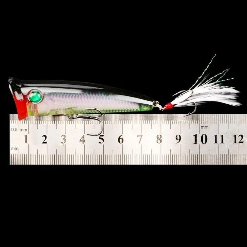 10.5g Lua Float Wave Climbing Laser Feather Hook Wave Lie Plastic False Bait Imitation Bait Fishing Gear