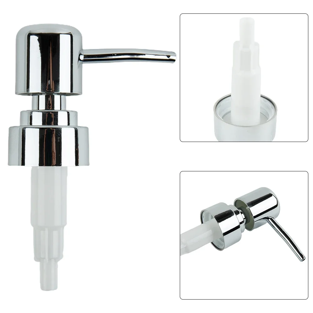 Brand New Bath Accessory Sets Pump Head Tube 9cm Length ABS Black Silver 15cm Tube Length 1PCS For 28/400 Thread