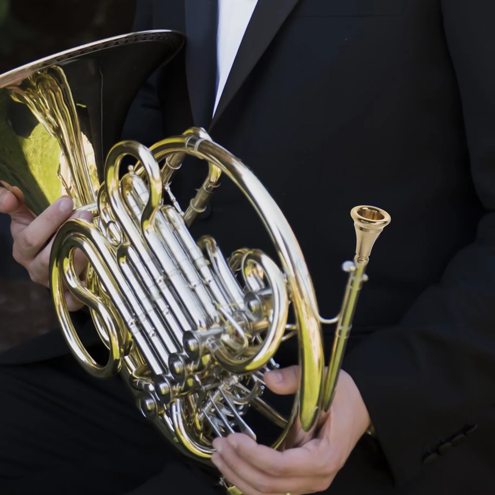 

Mouthpiece Horn Replacement Brass Professional Trumpet to Adapter French Mouthpieces