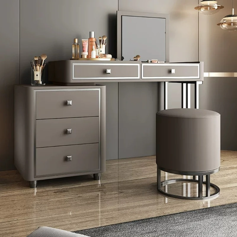 Italian premium light luxury dresser bedroom modern minimalist Internet celebrity ins makeup table storage integrated cabinet