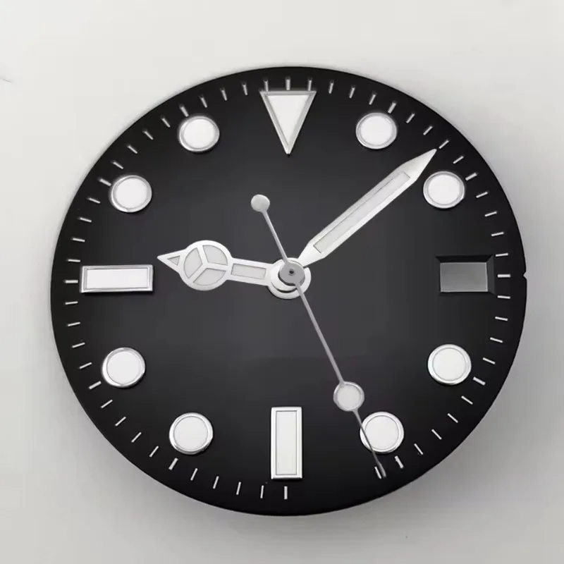 Custom 28.5mm Luminous Watch Dial & Hands for NH35 NH36 Movement - Watch Replacement Accessories