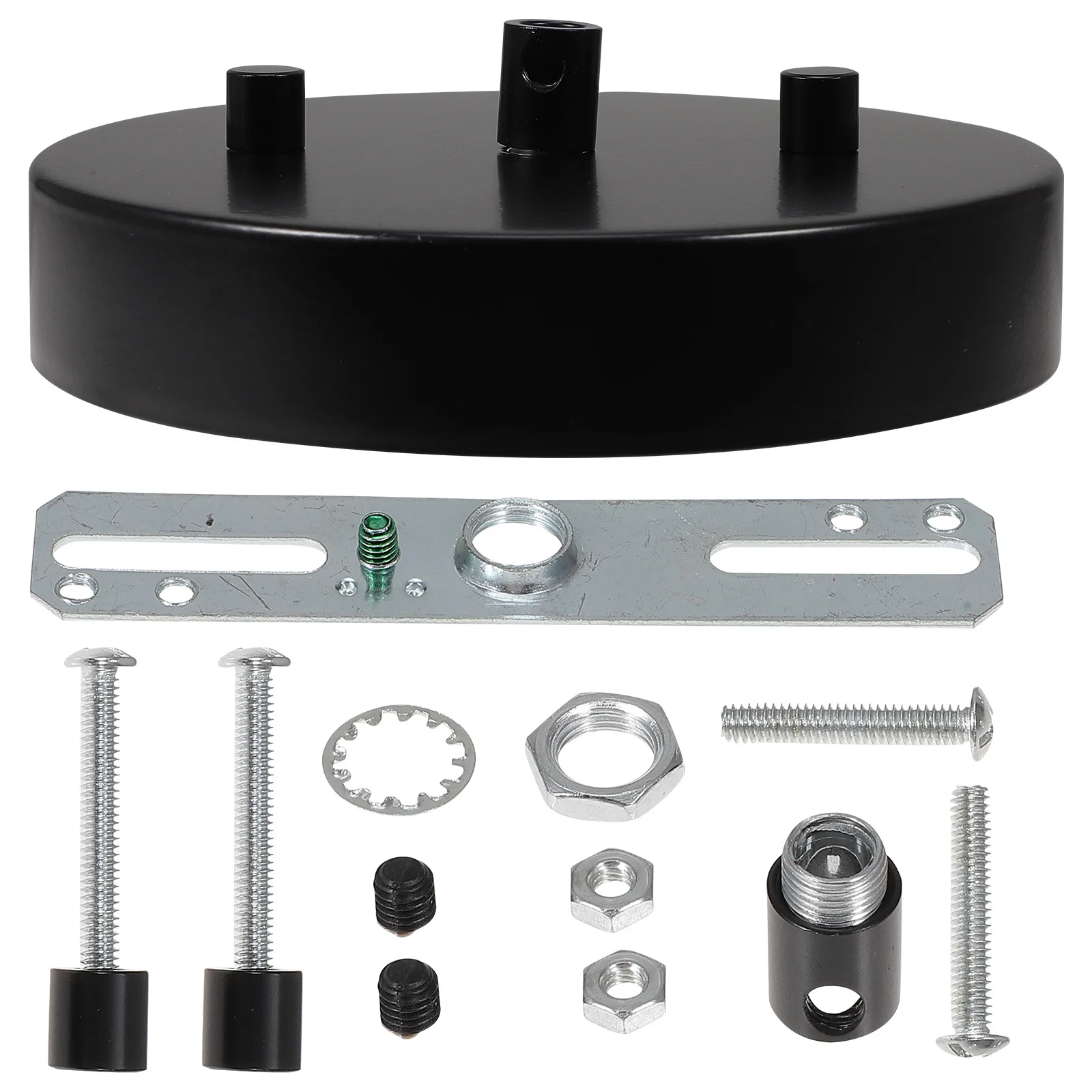 1 Juego de Kit de dosel para iluminación de techo, repuesto de placa de accesorio de iluminación colgante resistente para montaje de placa de cubierta de techo de araña