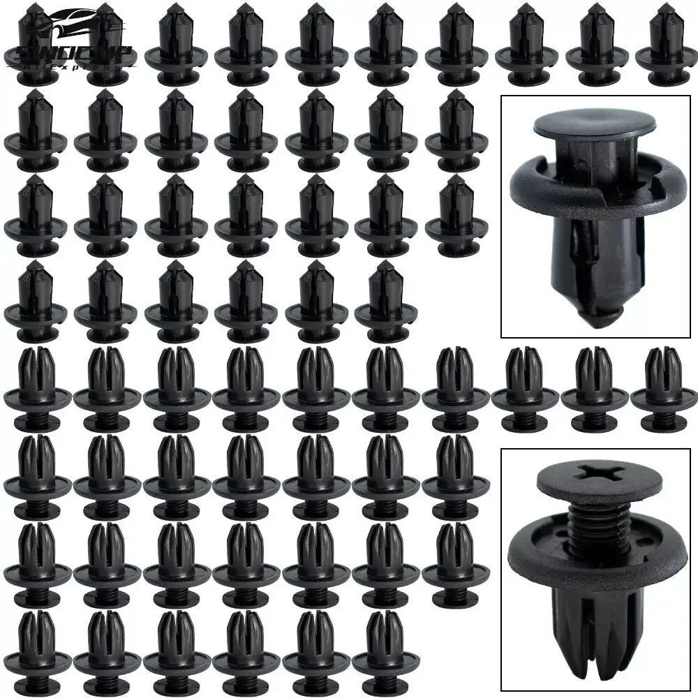 

180Pcs Car Trim Panel Clips Bumper Fender Fastener Push Rivets For 91503-S7A-003 91503-SP0-003 91560-S6A-003 Honda Civic Accord
