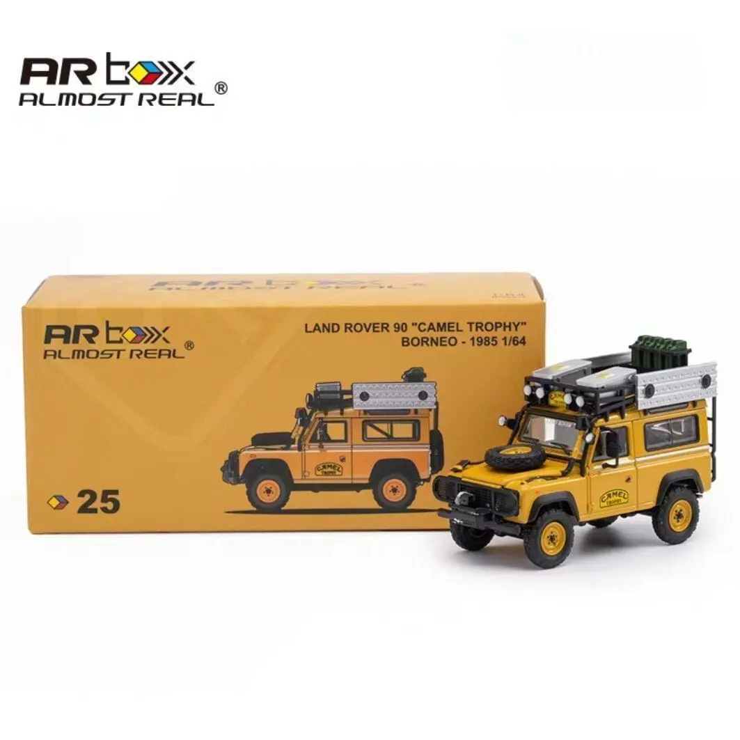 ALMOST REAL Diecast 1:64 Land Rover Defender 90 #25 Camel Trophy SUV HEC Beijing Exclusive Limited Edition Brand New Alloy Model