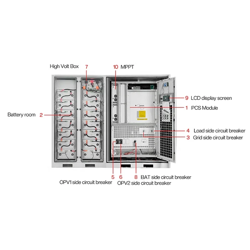 فيلا تجارية متكاملة نظام تخزين الطاقة الشمسية الكهروضوئية الطاقة الجديدة 100 كيلو واط-200 كيلو واط شبكة ESS بطارية ليثيوم أيون اتصال الشبكة